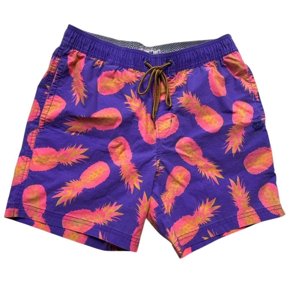 Party Pants USA Pineapple Swim Trunks – New Without Tags, Size M
